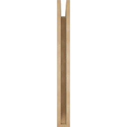 Ekena Millwork - BKTUR035X22X34LEC06RCPR - Timberthane Faux Wood Legacy Style Bracket, Slat Ends, 3 1/2"W x 22"D x 34"H, Primed Tan
