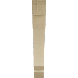 Ekena Millwork - BKTUR035X24X24LEC06RCPR - Timberthane Faux Wood Legacy Style Bracket, Slat Ends, 3 1/2"W x 24"D x 24"H, Primed Tan