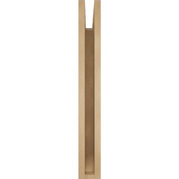 Ekena Millwork - BKTUR035X24X28LEC06RCPR - Timberthane Faux Wood Legacy Style Bracket, Slat Ends, 3 1/2"W x 24"D x 28"H, Primed Tan