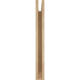 Ekena Millwork - BKTUR035X24X32LEC06RCPR - Timberthane Faux Wood Legacy Style Bracket, Slat Ends, 3 1/2"W x 24"D x 32"H, Primed Tan