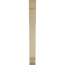 Ekena Millwork - BKTUR035X24X36LEC06RCPR - Timberthane Faux Wood Legacy Style Bracket, Slat Ends, 3 1/2"W x 24"D x 36"H, Primed Tan