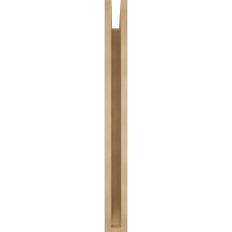 Ekena Millwork - BKTUR035X24X36LEC06RCPR - Timberthane Faux Wood Legacy Style Bracket, Slat Ends, 3 1/2"W x 24"D x 36"H, Primed Tan