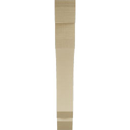 Ekena Millwork - BKTUR035X26X26LEC06RCPR - Timberthane Faux Wood Legacy Style Bracket, Slat Ends, 3 1/2"W x 26"D x 26"H, Primed Tan