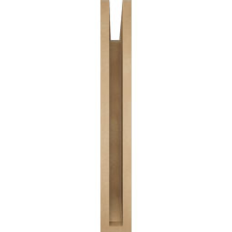 Ekena Millwork - BKTUR035X26X26LEC06RCPR - Timberthane Faux Wood Legacy Style Bracket, Slat Ends, 3 1/2"W x 26"D x 26"H, Primed Tan