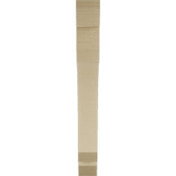 Ekena Millwork - BKTUR035X26X30LEC06RCPR - Timberthane Faux Wood Legacy Style Bracket, Slat Ends, 3 1/2"W x 26"D x 30"H, Primed Tan