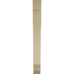 Ekena Millwork - BKTUR035X26X34LEC06RCPR - Timberthane Faux Wood Legacy Style Bracket, Slat Ends, 3 1/2"W x 26"D x 34"H, Primed Tan