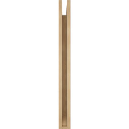 Ekena Millwork - BKTUR035X26X38LEC06RCPR - Timberthane Faux Wood Legacy Style Bracket, Slat Ends, 3 1/2"W x 26"D x 38"H, Primed Tan