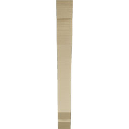 Ekena Millwork - BKTUR035X28X32LEC06RCPR - Timberthane Faux Wood Legacy Style Bracket, Slat Ends, 3 1/2"W x 28"D x 32"H, Primed Tan
