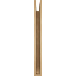 Ekena Millwork - BKTUR035X28X32LEC06RCPR - Timberthane Faux Wood Legacy Style Bracket, Slat Ends, 3 1/2"W x 28"D x 32"H, Primed Tan