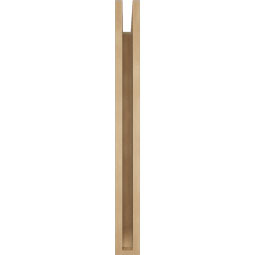 Ekena Millwork - BKTUR035X28X36LEC06RCPR - Timberthane Faux Wood Legacy Style Bracket, Slat Ends, 3 1/2"W x 28"D x 36"H, Primed Tan