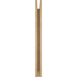 Ekena Millwork - BKTUR035X28X40LEC06RCPR - Timberthane Faux Wood Legacy Style Bracket, Slat Ends, 3 1/2"W x 28"D x 40"H, Primed Tan