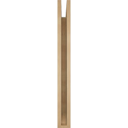 Ekena Millwork - BKTUR035X30X34LEC06RCPR - Timberthane Faux Wood Legacy Style Bracket, Slat Ends, 3 1/2"W x 30"D x 34"H, Primed Tan