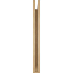 Ekena Millwork - BKTUR035X30X36LEC06RCPR - Timberthane Faux Wood Legacy Style Bracket, Slat Ends, 3 1/2"W x 30"D x 36"H, Primed Tan