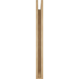 Ekena Millwork - BKTUR035X30X38LEC06RCPR - Timberthane Faux Wood Legacy Style Bracket, Slat Ends, 3 1/2"W x 30"D x 38"H, Primed Tan