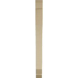 Ekena Millwork - BKTUR035X30X42LEC06RCPR - Timberthane Faux Wood Legacy Style Bracket, Slat Ends, 3 1/2"W x 30"D x 42"H, Primed Tan
