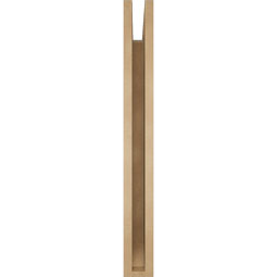 Ekena Millwork - BKTUR035X32X32LEC06RCPR - Timberthane Faux Wood Legacy Style Bracket, Slat Ends, 3 1/2"W x 32"D x 32"H, Primed Tan