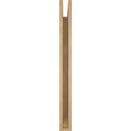 Ekena Millwork - BKTUR035X32X36LEC06RCPR - Timberthane Faux Wood Legacy Style Bracket, Slat Ends, 3 1/2"W x 32"D x 36"H, Primed Tan