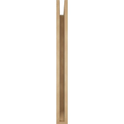 Ekena Millwork - BKTUR035X32X38LEC06RCPR - Timberthane Faux Wood Legacy Style Bracket, Slat Ends, 3 1/2"W x 32"D x 38"H, Primed Tan