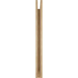 Ekena Millwork - BKTUR035X32X40LEC06RCPR - Timberthane Faux Wood Legacy Style Bracket, Slat Ends, 3 1/2"W x 32"D x 40"H, Primed Tan