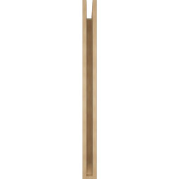 Ekena Millwork - BKTUR035X32X44LEC06RCPR - Timberthane Faux Wood Legacy Style Bracket, Slat Ends, 3 1/2"W x 32"D x 44"H, Primed Tan