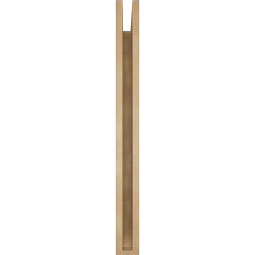 Ekena Millwork - BKTUR035X34X38LEC06RCPR - Timberthane Faux Wood Legacy Style Bracket, Slat Ends, 3 1/2"W x 34"D x 38"H, Primed Tan