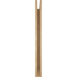 Ekena Millwork - BKTUR035X34X40LEC06RCPR - Timberthane Faux Wood Legacy Style Bracket, Slat Ends, 3 1/2"W x 34"D x 40"H, Primed Tan