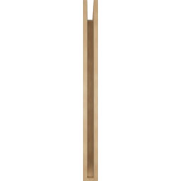 Ekena Millwork - BKTUR035X34X42LEC06RCPR - Timberthane Faux Wood Legacy Style Bracket, Slat Ends, 3 1/2"W x 34"D x 42"H, Primed Tan