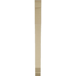 Ekena Millwork - BKTUR035X34X46LEC06RCPR - Timberthane Faux Wood Legacy Style Bracket, Slat Ends, 3 1/2"W x 34"D x 46"H, Primed Tan