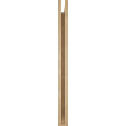 Ekena Millwork - BKTUR035X34X46LEC06RCPR - Timberthane Faux Wood Legacy Style Bracket, Slat Ends, 3 1/2"W x 34"D x 46"H, Primed Tan