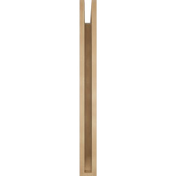 Ekena Millwork - BKTUR035X36X36LEC06RCPR - Timberthane Faux Wood Legacy Style Bracket, Slat Ends, 3 1/2"W x 36"D x 36"H, Primed Tan