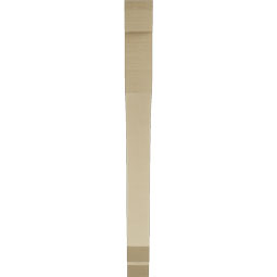 Ekena Millwork - BKTUR035X36X40LEC06RCPR - Timberthane Faux Wood Legacy Style Bracket, Slat Ends, 3 1/2"W x 36"D x 40"H, Primed Tan