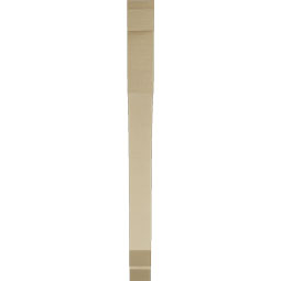 Ekena Millwork - BKTUR035X36X42LEC06RCPR - Timberthane Faux Wood Legacy Style Bracket, Slat Ends, 3 1/2"W x 36"D x 42"H, Primed Tan