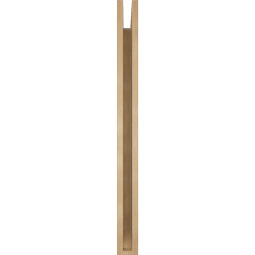 Ekena Millwork - BKTUR035X36X42LEC06RCPR - Timberthane Faux Wood Legacy Style Bracket, Slat Ends, 3 1/2"W x 36"D x 42"H, Primed Tan
