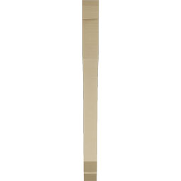 Ekena Millwork - BKTUR035X36X44LEC06RCPR - Timberthane Faux Wood Legacy Style Bracket, Slat Ends, 3 1/2"W x 36"D x 44"H, Primed Tan