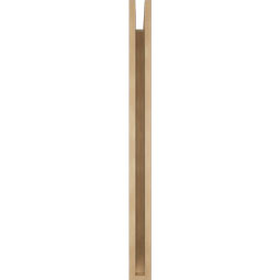 Ekena Millwork - BKTUR035X36X44LEC06RCPR - Timberthane Faux Wood Legacy Style Bracket, Slat Ends, 3 1/2"W x 36"D x 44"H, Primed Tan
