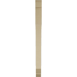 Ekena Millwork - BKTUR035X36X48LEC06RCPR - Timberthane Faux Wood Legacy Style Bracket, Slat Ends, 3 1/2"W x 36"D x 48"H, Primed Tan