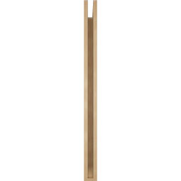 Ekena Millwork - BKTUR035X36X48LEC06RCPR - Timberthane Faux Wood Legacy Style Bracket, Slat Ends, 3 1/2"W x 36"D x 48"H, Primed Tan