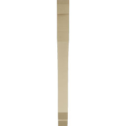 Ekena Millwork - BKTUR035X38X42LEC06RCPR - Timberthane Faux Wood Legacy Style Bracket, Slat Ends, 3 1/2"W x 38"D x 42"H, Primed Tan