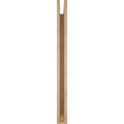 Ekena Millwork - BKTUR035X38X42LEC06RCPR - Timberthane Faux Wood Legacy Style Bracket, Slat Ends, 3 1/2"W x 38"D x 42"H, Primed Tan