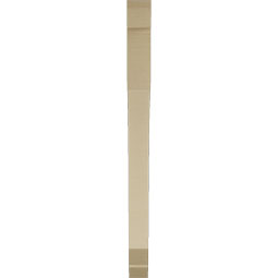 Ekena Millwork - BKTUR035X38X46LEC06RCPR - Timberthane Faux Wood Legacy Style Bracket, Slat Ends, 3 1/2"W x 38"D x 46"H, Primed Tan