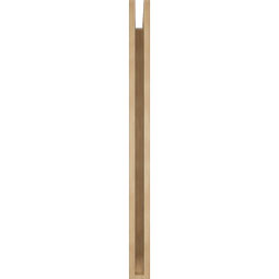 Ekena Millwork - BKTUR035X38X46LEC06RCPR - Timberthane Faux Wood Legacy Style Bracket, Slat Ends, 3 1/2"W x 38"D x 46"H, Primed Tan