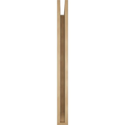 Ekena Millwork - BKTUR035X40X40LEC06RCPR - Timberthane Faux Wood Legacy Style Bracket, Slat Ends, 3 1/2"W x 40"D x 40"H, Primed Tan