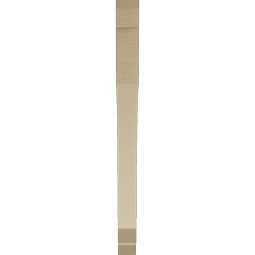Ekena Millwork - BKTUR035X40X44LEC06RCPR - Timberthane Faux Wood Legacy Style Bracket, Slat Ends, 3 1/2"W x 40"D x 44"H, Primed Tan