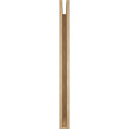 Ekena Millwork - BKTUR035X40X44LEC06RCPR - Timberthane Faux Wood Legacy Style Bracket, Slat Ends, 3 1/2"W x 40"D x 44"H, Primed Tan