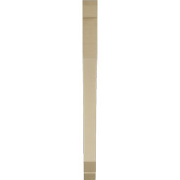 Ekena Millwork - BKTUR035X40X48LEC06RCPR - Timberthane Faux Wood Legacy Style Bracket, Slat Ends, 3 1/2"W x 40"D x 48"H, Primed Tan