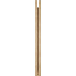 Ekena Millwork - BKTUR035X40X48LEC06RCPR - Timberthane Faux Wood Legacy Style Bracket, Slat Ends, 3 1/2"W x 40"D x 48"H, Primed Tan