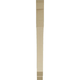 Ekena Millwork - BKTUR035X42X42LEC06RCPR - Timberthane Faux Wood Legacy Style Bracket, Slat Ends, 3 1/2"W x 42"D x 42"H, Primed Tan
