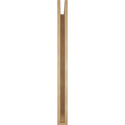 Ekena Millwork - BKTUR035X42X42LEC06RCPR - Timberthane Faux Wood Legacy Style Bracket, Slat Ends, 3 1/2"W x 42"D x 42"H, Primed Tan