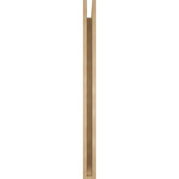 Ekena Millwork - BKTUR035X42X48LEC06RCPR - Timberthane Faux Wood Legacy Style Bracket, Slat Ends, 3 1/2"W x 42"D x 48"H, Primed Tan