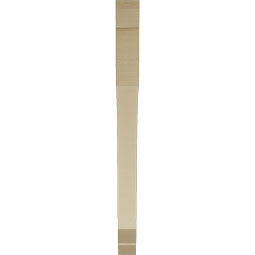 Ekena Millwork - BKTUR035X44X44LEC06RCPR - Timberthane Faux Wood Legacy Style Bracket, Slat Ends, 3 1/2"W x 44"D x 44"H, Primed Tan